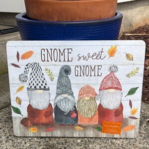 Gnome Sweet Gnome Cork Placemats Set of Four NWT